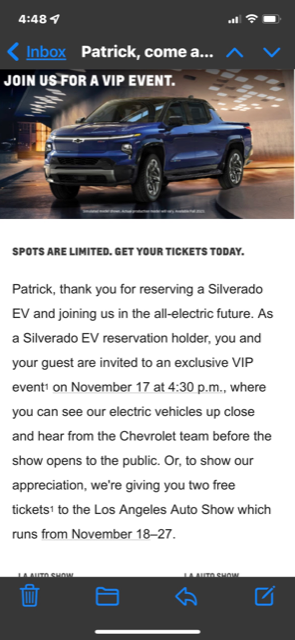 Patrick, come and experience the Silverado EV at an exclusive event.png