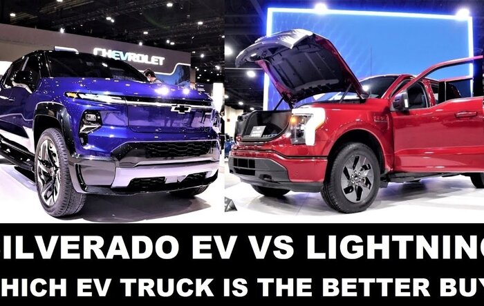 Silverado EV vs F150 Lightning - direct in-person comparison